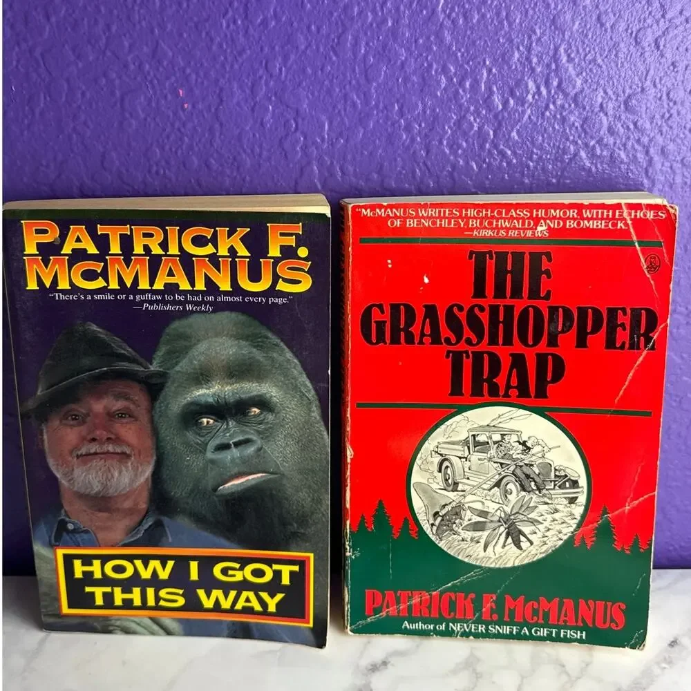 Patrick F McManus Book Lot 6 Vintage Outdoor Humor Paperbacks Comedy Fishing